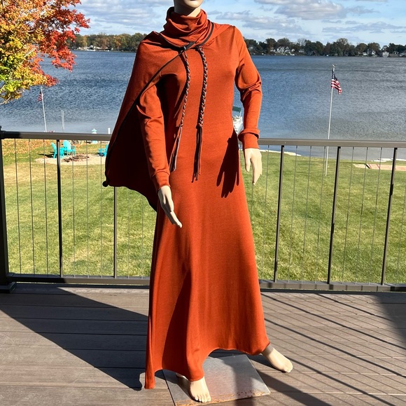 Joshua Tree Maxidress & Braided Cape Set! EUC! - Picture 5 of 16